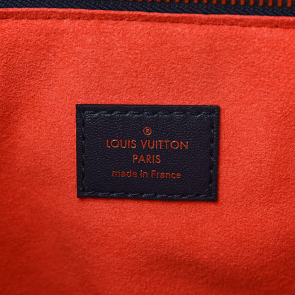 Louis Vuitton Lambskin Embossed Monogram LV Garden Coussin MM Navy Blue 5 of 8