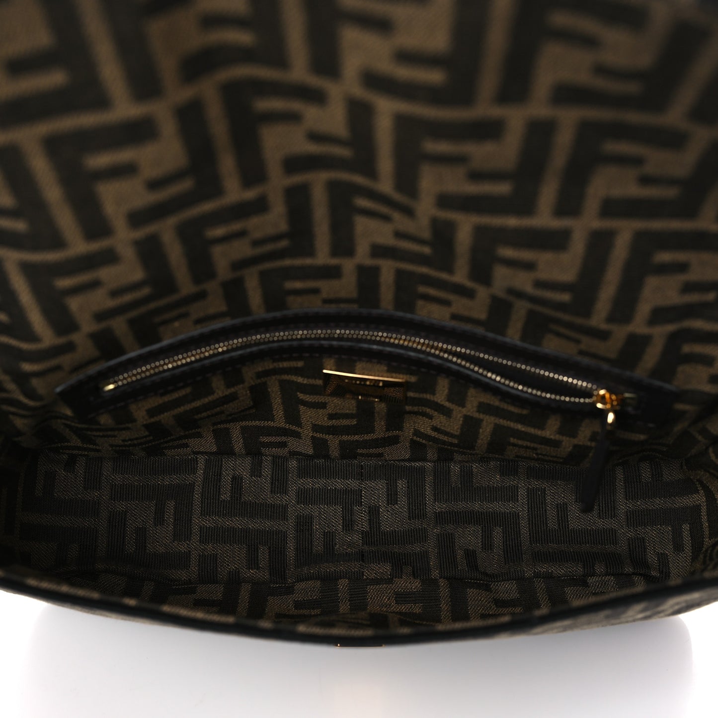 Fabric Jacquard FF 1974 Medium Baguette Tobacco Moro Black