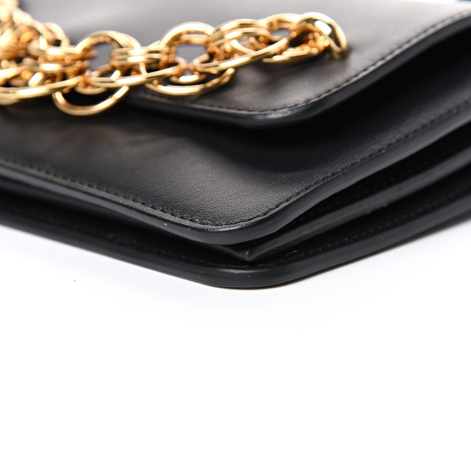 Chloe Smooth Calfskin Drew Bijou Clutch Black 10 of 10