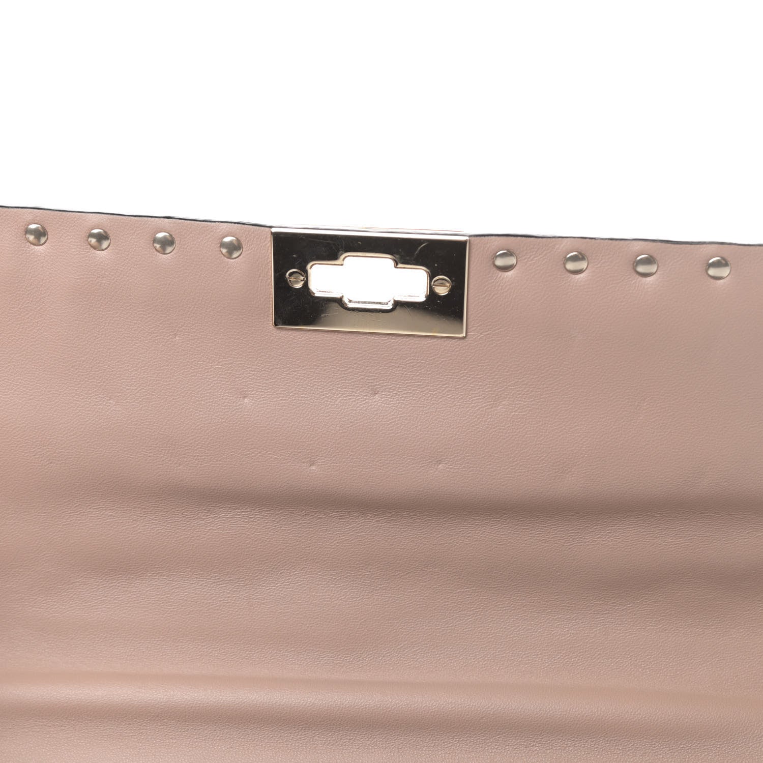 Valentino Garavani Nappa Large Rockstud Spike Shoulder Bag Poudre 10 of 11