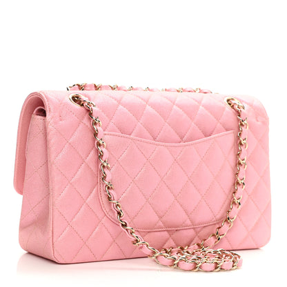 Chanel Iridescent Caviar Quilted Medium Double Flap Light Pink 2 of 6