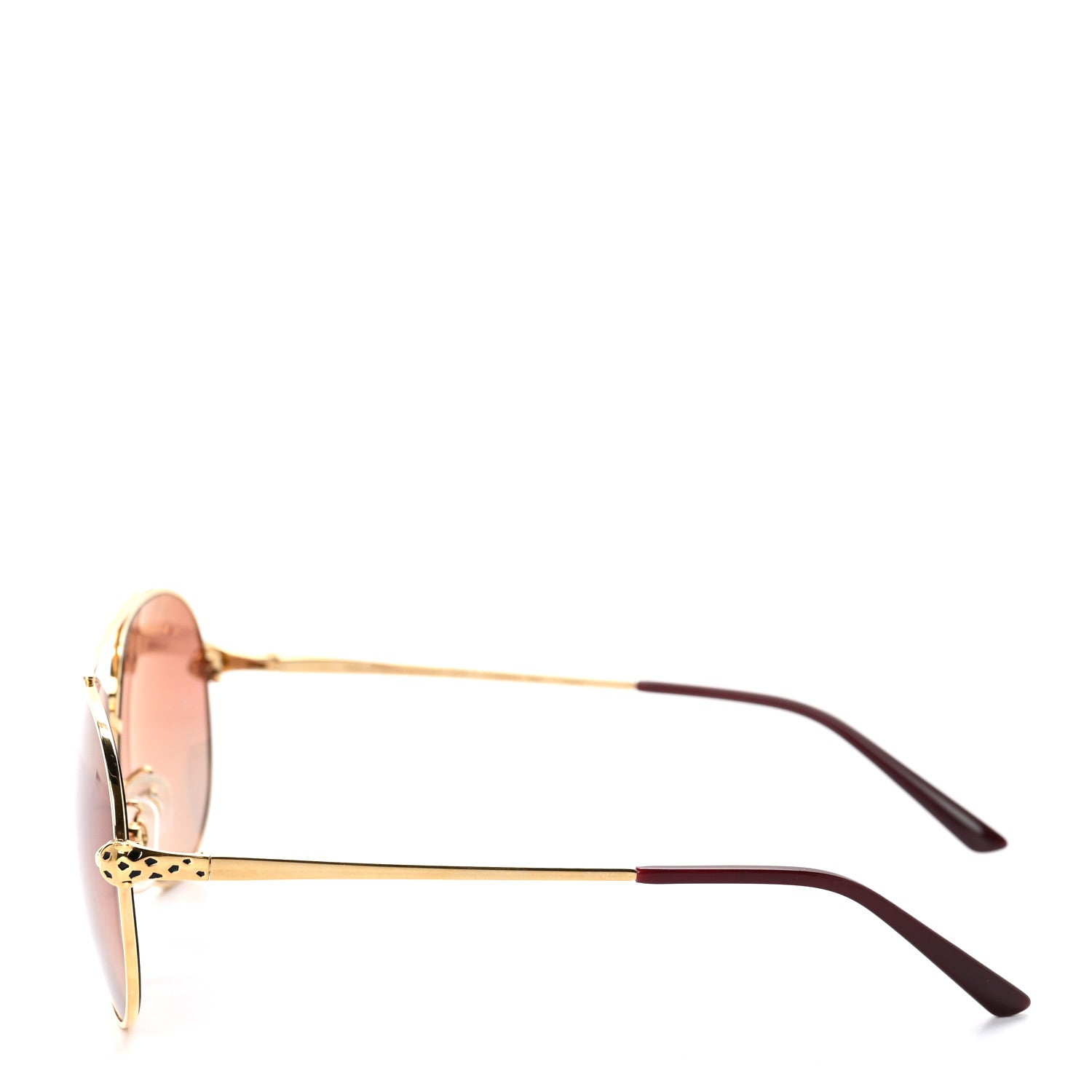 Cartier Panthere De Cartier Aviator 140 Sunglasses Gold 3 of 7