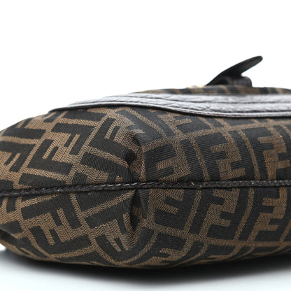 Fendi Zucca Nappa Nuvolata Vitello Tortuga Medium Spy Hobo Tobacco Moro 9 of 12