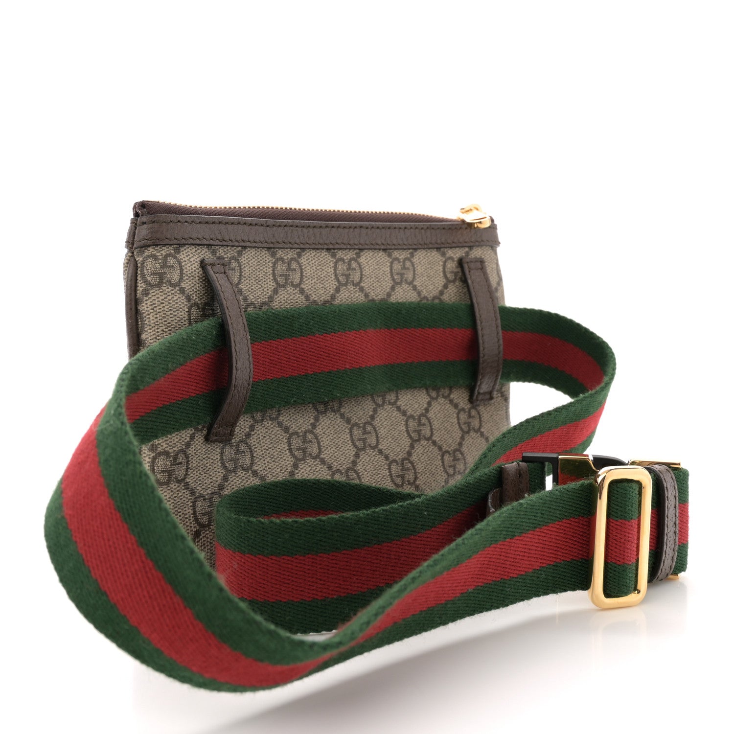 Gucci GG Supreme Monogram Web Ophidia Utility Belt Bag 85 34 Beige Ebony New Acero 2 of 11