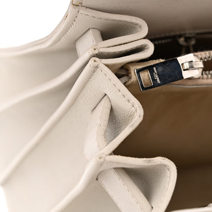 Saint Laurent Calfskin Studded Small Sac De Jour White 19 of 20