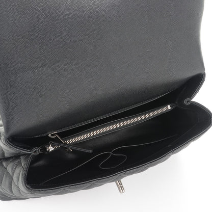 Chanel Caviar Lizard Quilted Small Coco Handle Flap Black 5 of 7