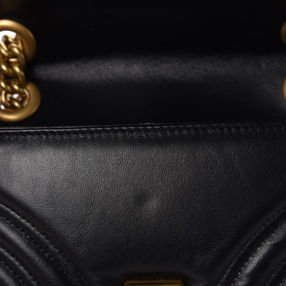 Gucci Calfskin Matelasse Mini GG Marmont Shoulder Bag Black 11 of 11
