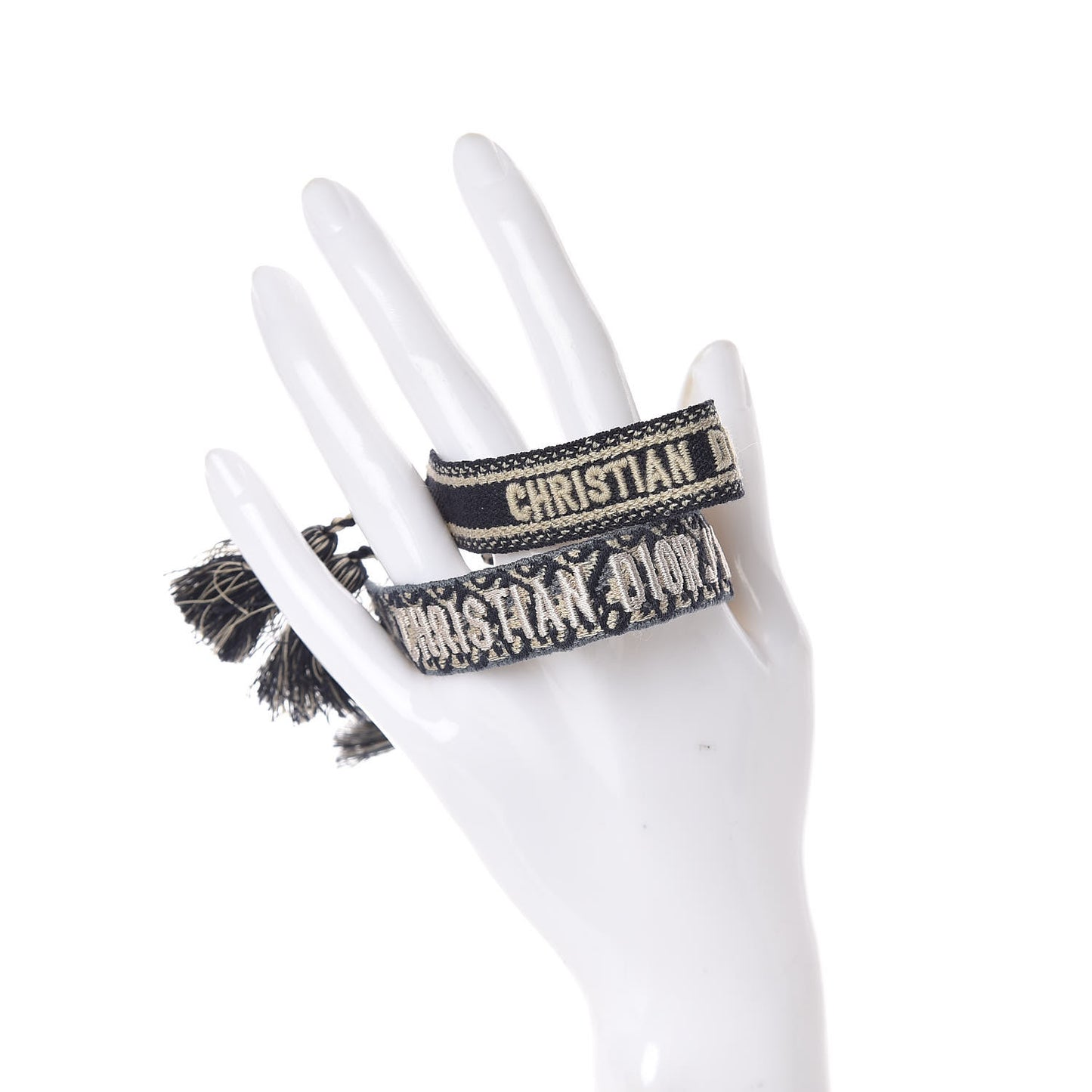 Woven Cotton J'Adior Friendship Bracelet Set Navy