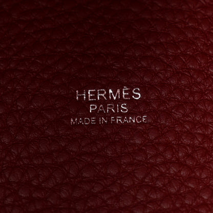 Hermes Taurillon Clemence Picotin Lock 18 PM Rouge H 6 of 13