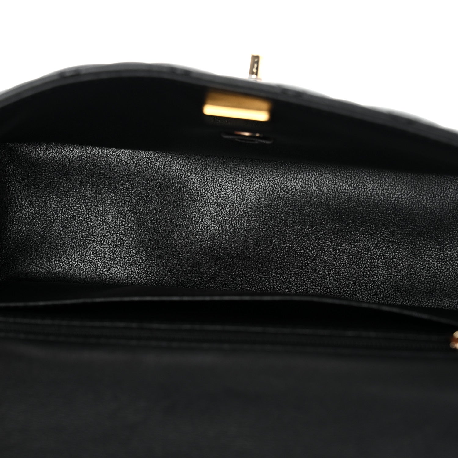 Chanel Lambskin Quilted Mini Top Handle Rectangular Flap Black 5 of 10