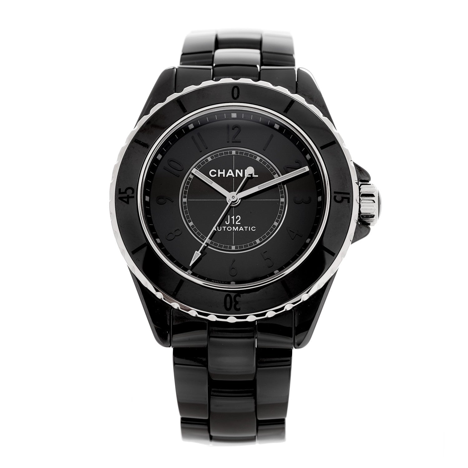Chanel Stainless Steel Ceramic 38mm J12 Phantom Automatic Watch Black 1 of 4