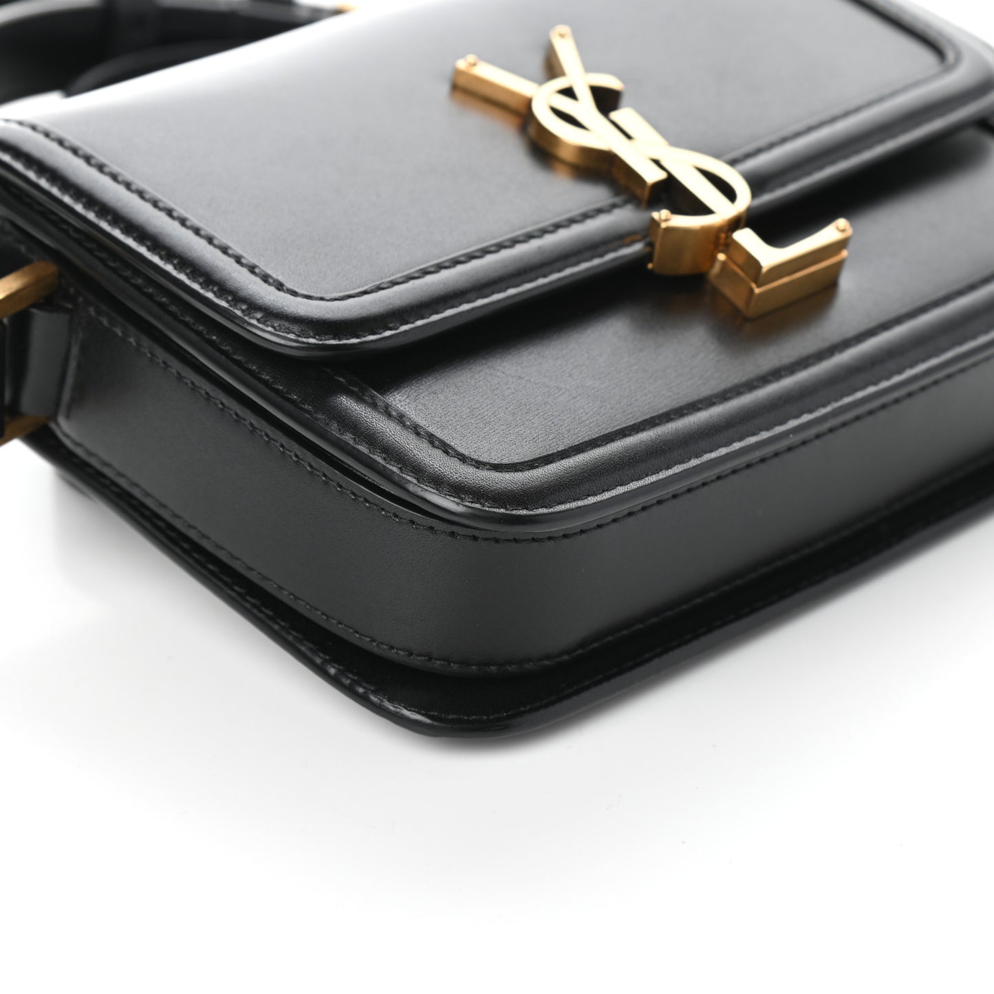 Smooth Calfskin Small Solferino Satchel Black