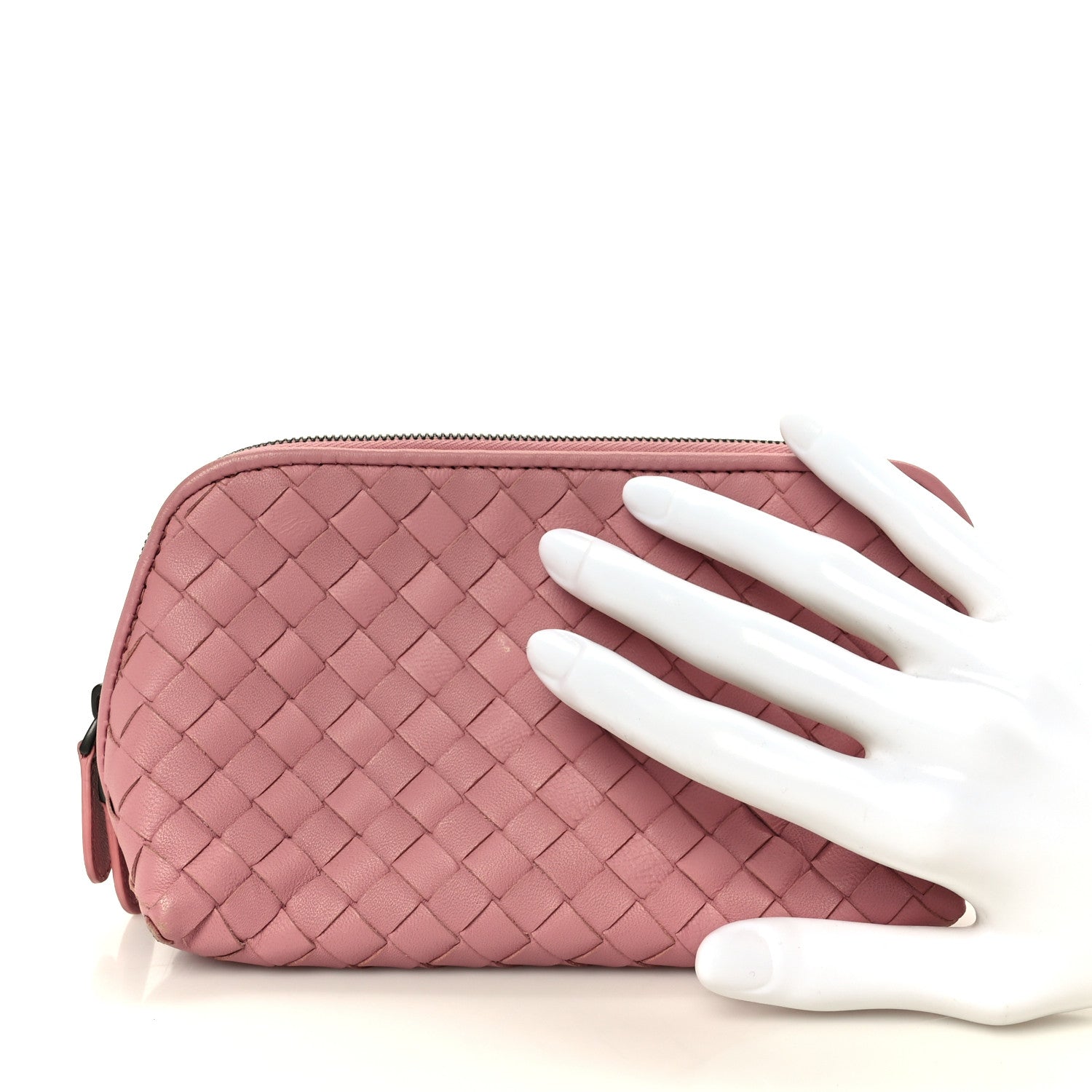 Bottega Veneta Nappa Intrecciato Cosmetic Pouch Watteau 2 of 9