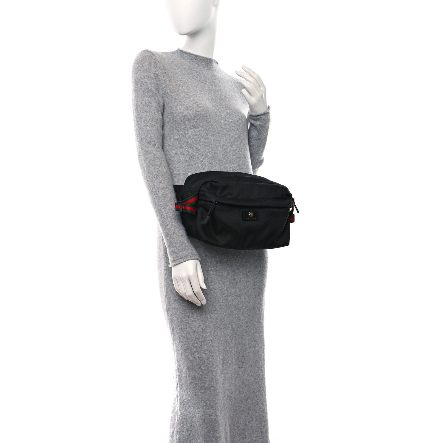 Gucci Techno Canvas Web Belt Bag Black 2 of 9