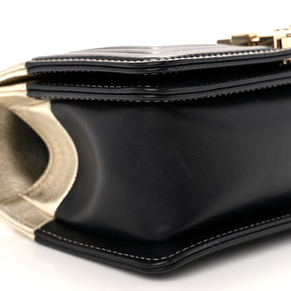 Chanel Metallic Goatskin Calfskin Small Boy Flap Gold Black 9 of 10