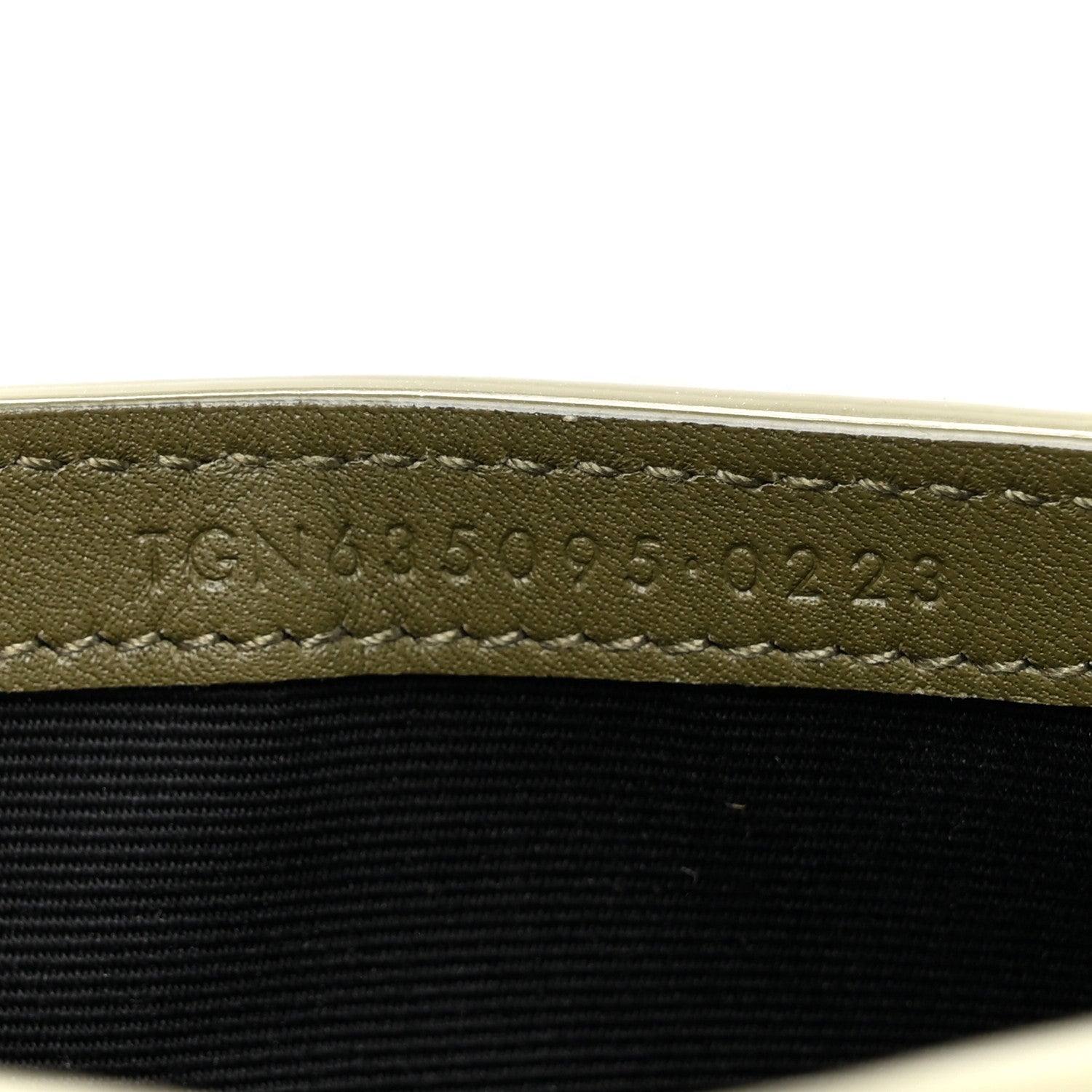 Saint Laurent Suede Monogram Phone Holder Crossbody Loden Green 7 of 13