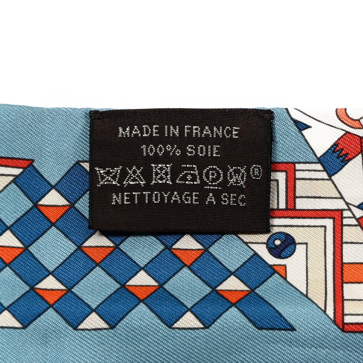 Hermes Silk De l'Ombrelle Aux Duels Twilly Bleu Potiron Creme 3 of 5