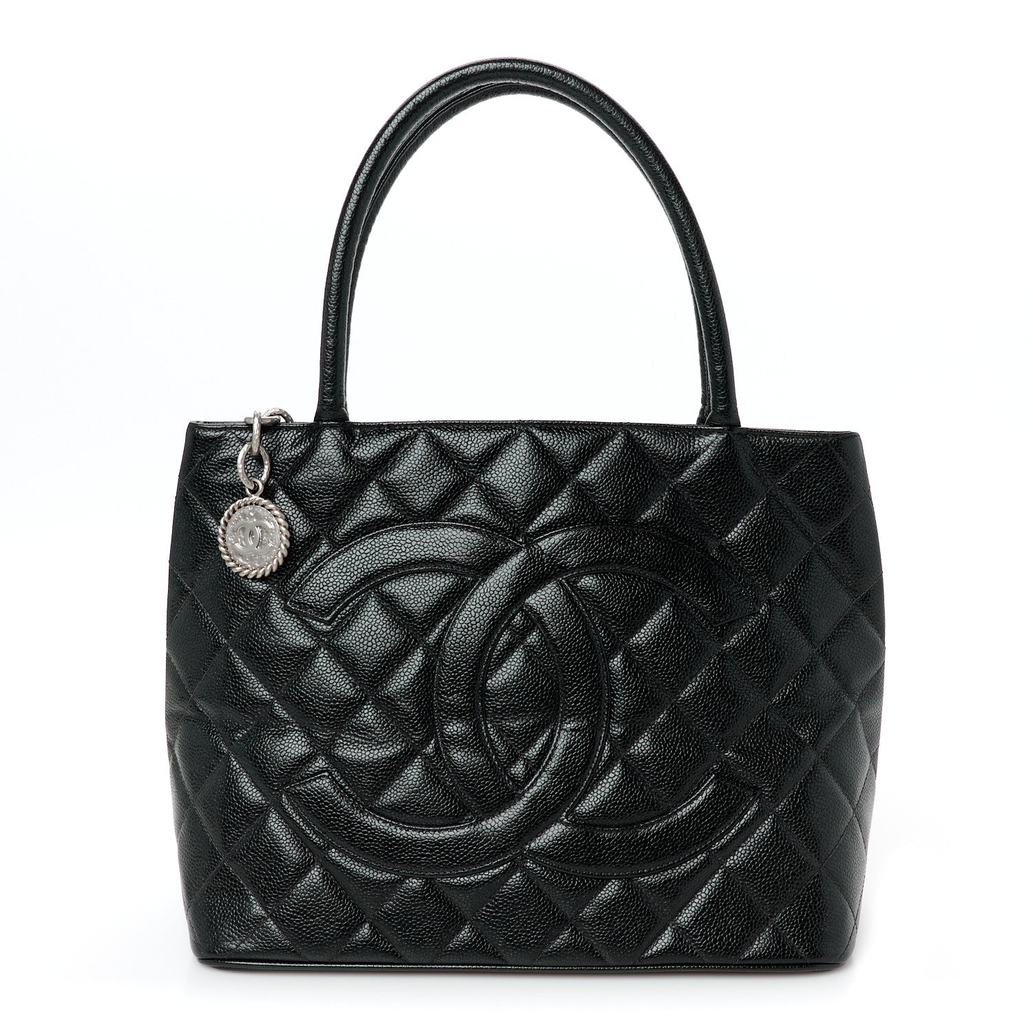 Chanel Caviar Quilted Medallion Tote Black 1 of 10