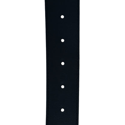 Gucci GG Supreme Monogram Blooms Plaque Belt 85 34 Blue 6 of 6