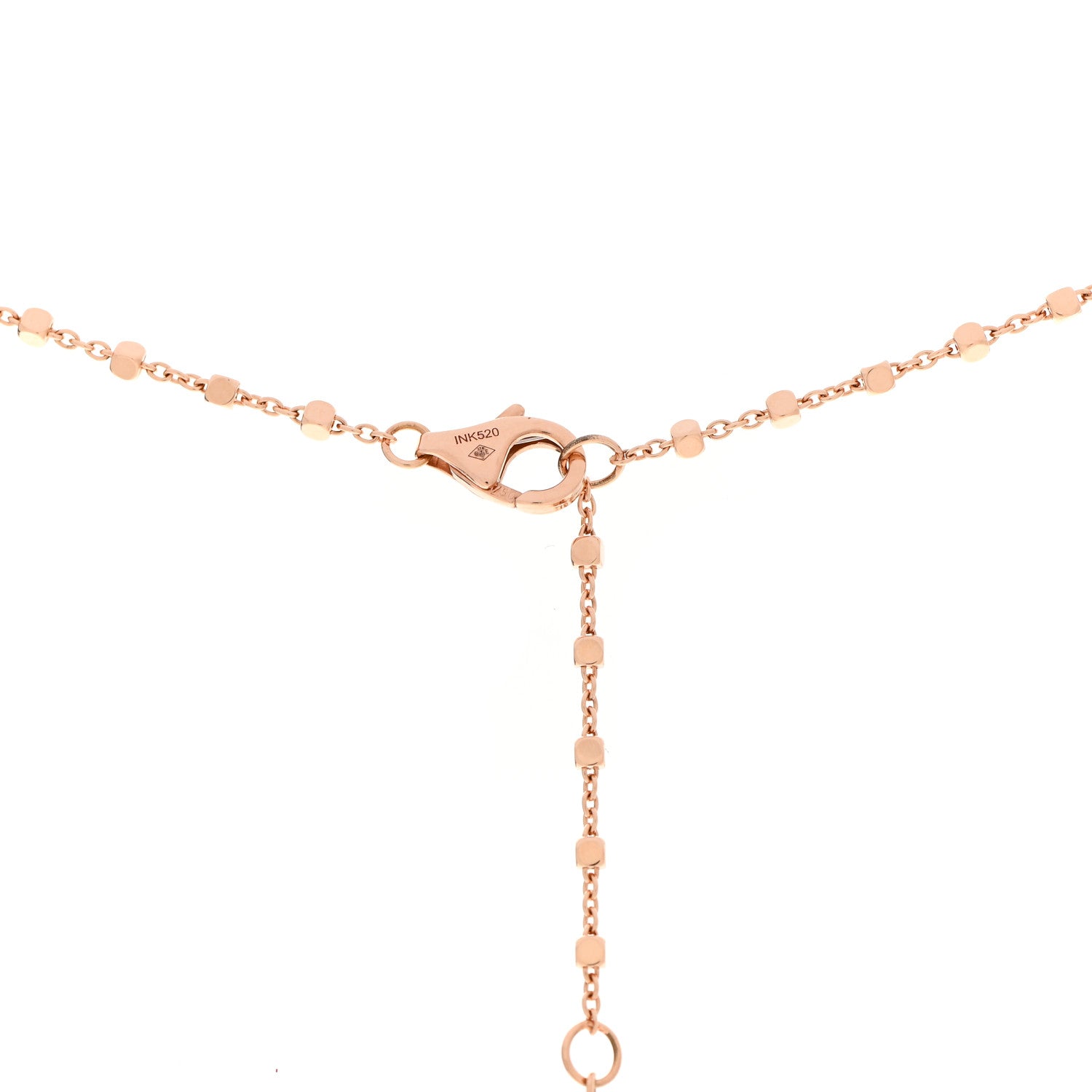 Cartier 18K Pink Gold Diamond Tsavorite Black Lacquer Panthere De Cartier Necklace 5 of 6