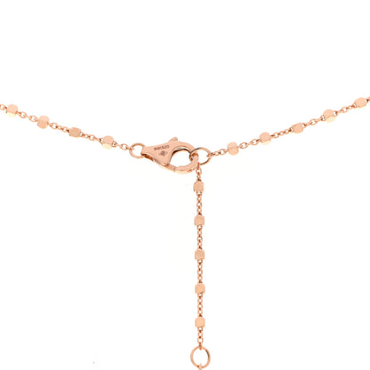 Cartier 18K Pink Gold Diamond Tsavorite Black Lacquer Panthere De Cartier Necklace 5 of 6