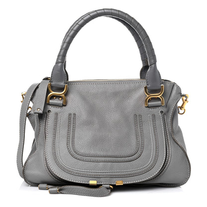 Chloe Calfskin Medium Marcie Satchel Cashmere Grey 1 of 13