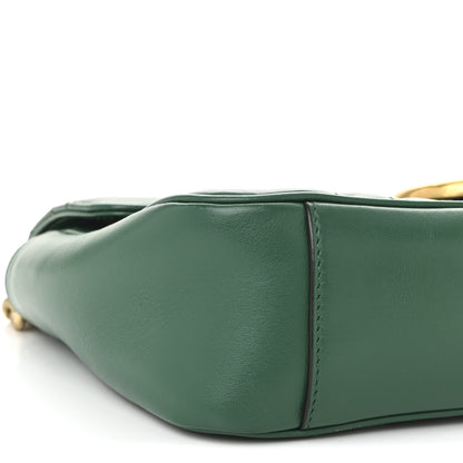 Gucci Calfskin Matelasse Small GG Marmont Shoulder Bag Emerald Green 9 of 10