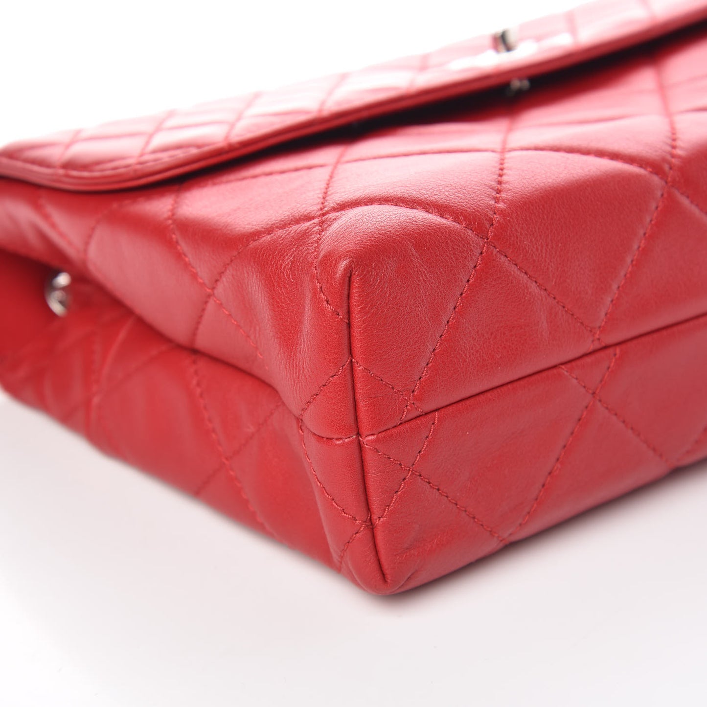 Calfskin Quilted In The Business Flap Red