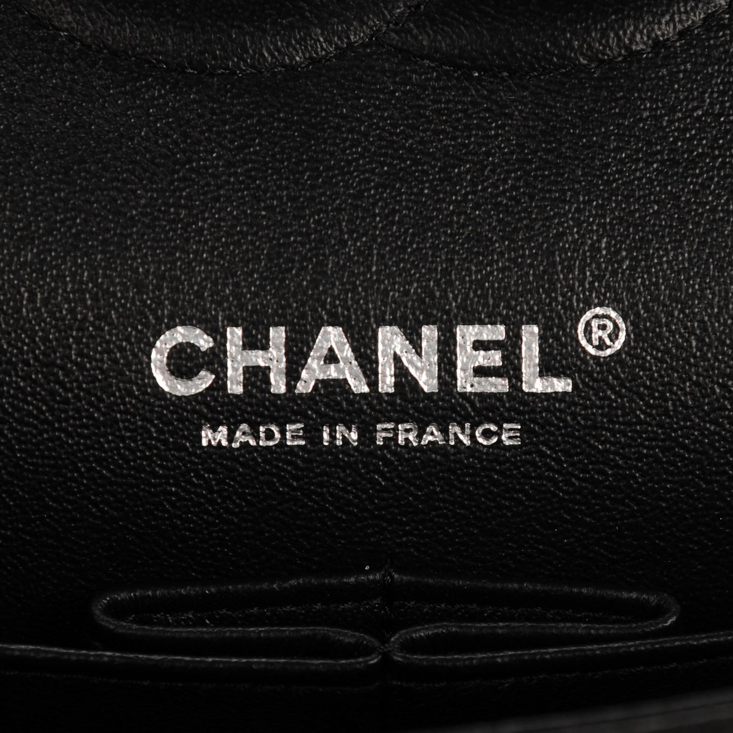 Lambskin Chevron Quilted Medium Double Flap So Black