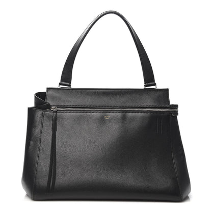 Celine Supple Calfskin Medium Edge Shoulder Bag Black 1 of 13