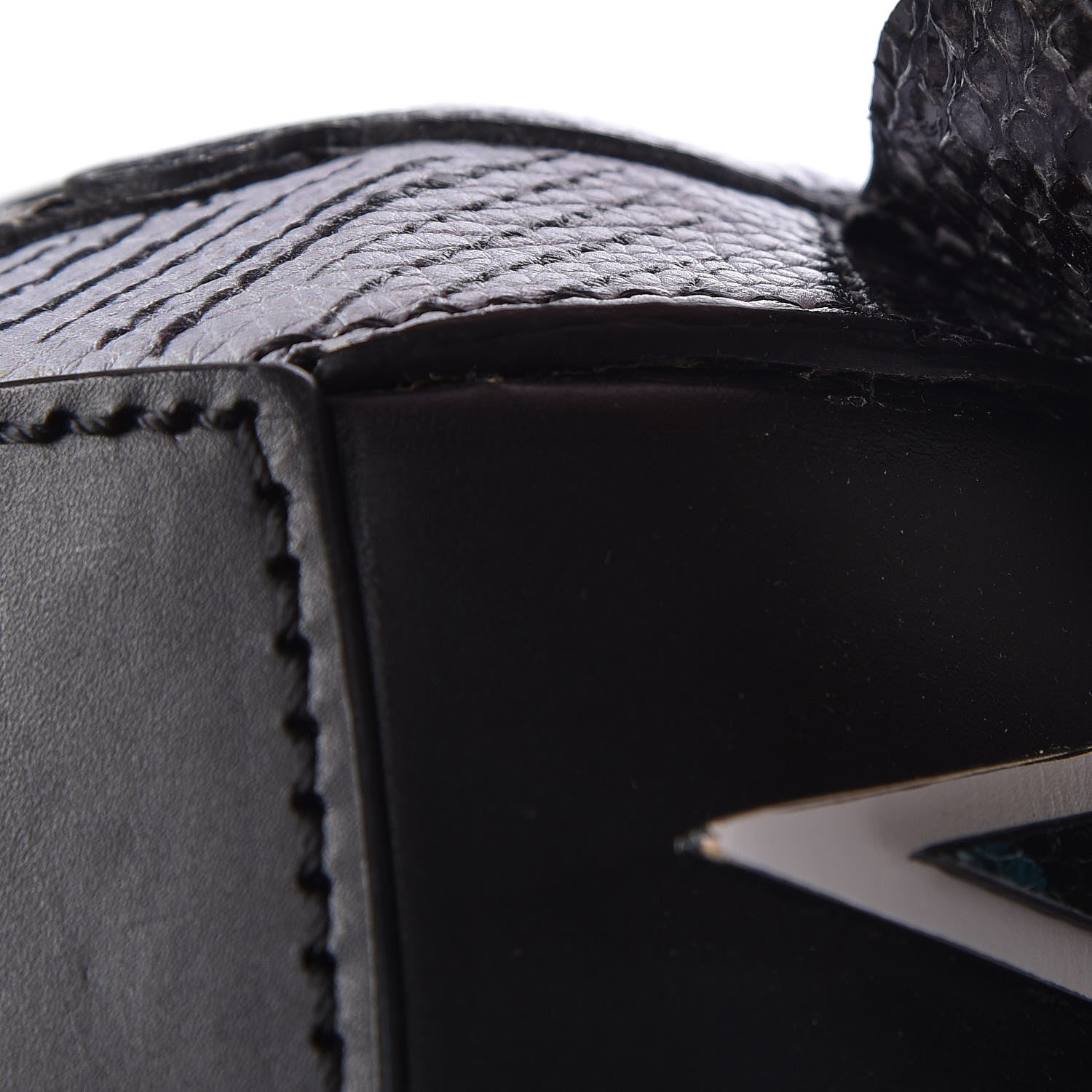 Burberry Snakeskin Pallas Helmet Bag Black 8 of 15