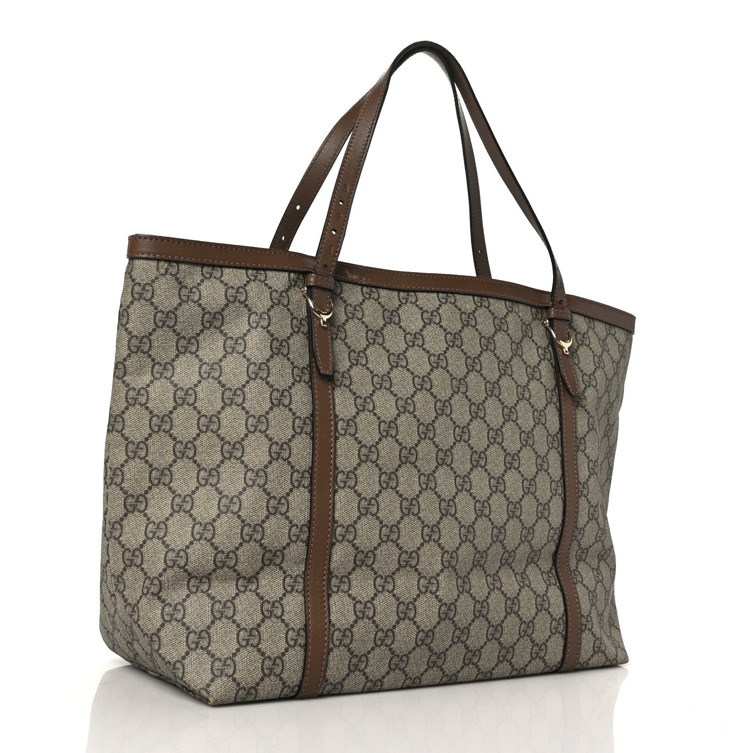 Gucci GG Supreme Monogram Medium Nice Tote Brown 3 of 9