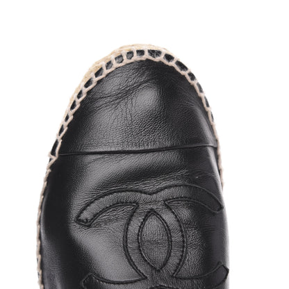Chanel Lambskin CC Espadrilles 38 Black 11 of 12