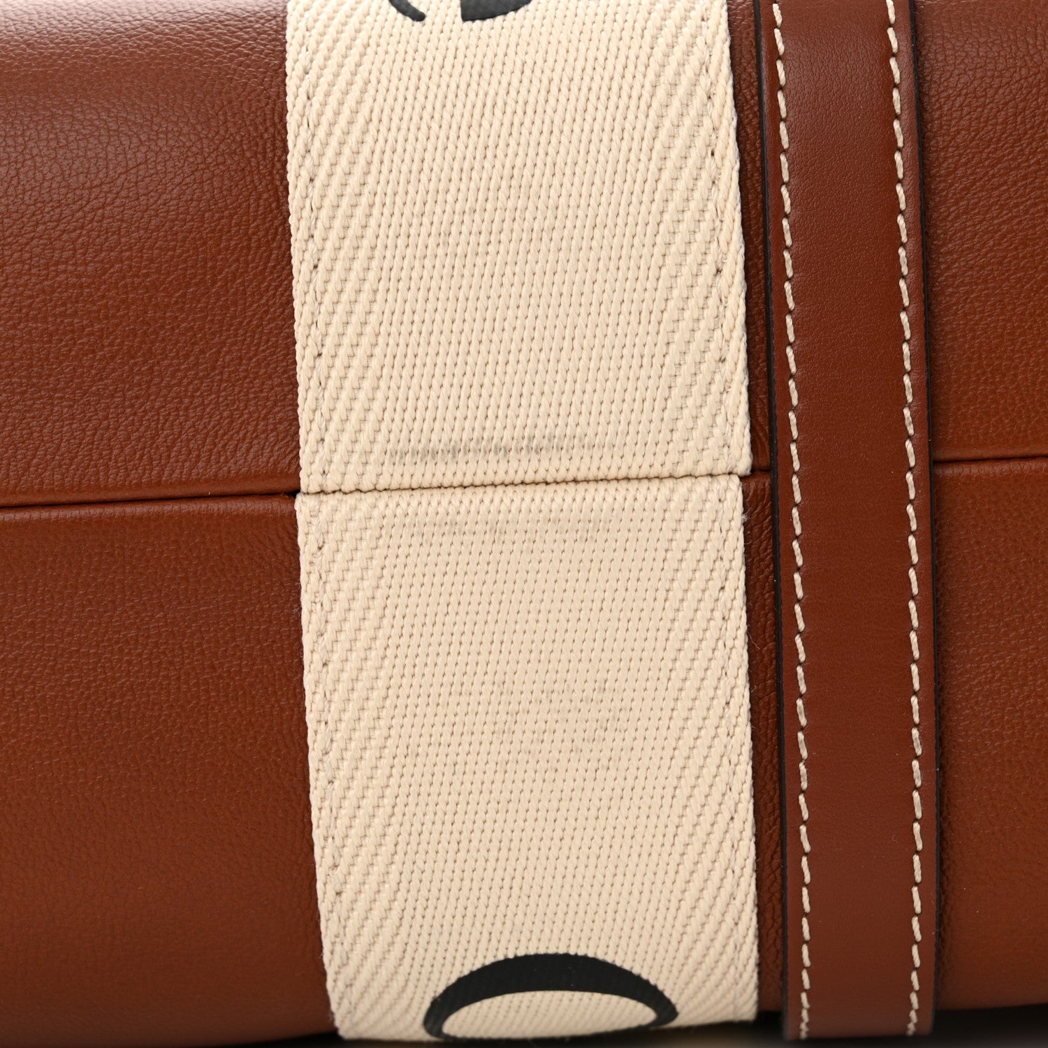 Chloe Calfskin Medium Woody Ribbon Tote Sepia Brown 12 of 13
