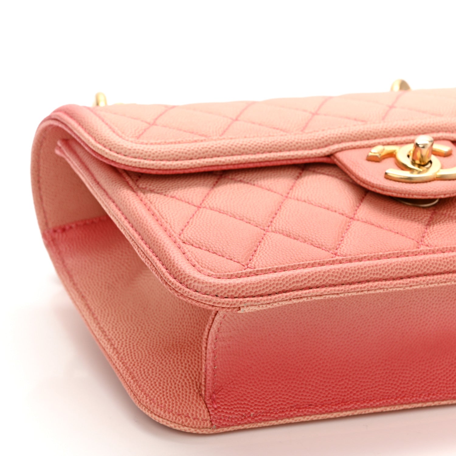 Chanel Caviar Quilted Small Sunset On The Sea Flap Coral 8 of 10
