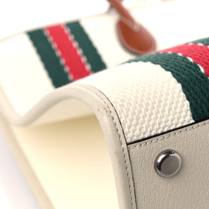 Gucci Canvas Interlocking GG Canvas Tote White 8 of 13