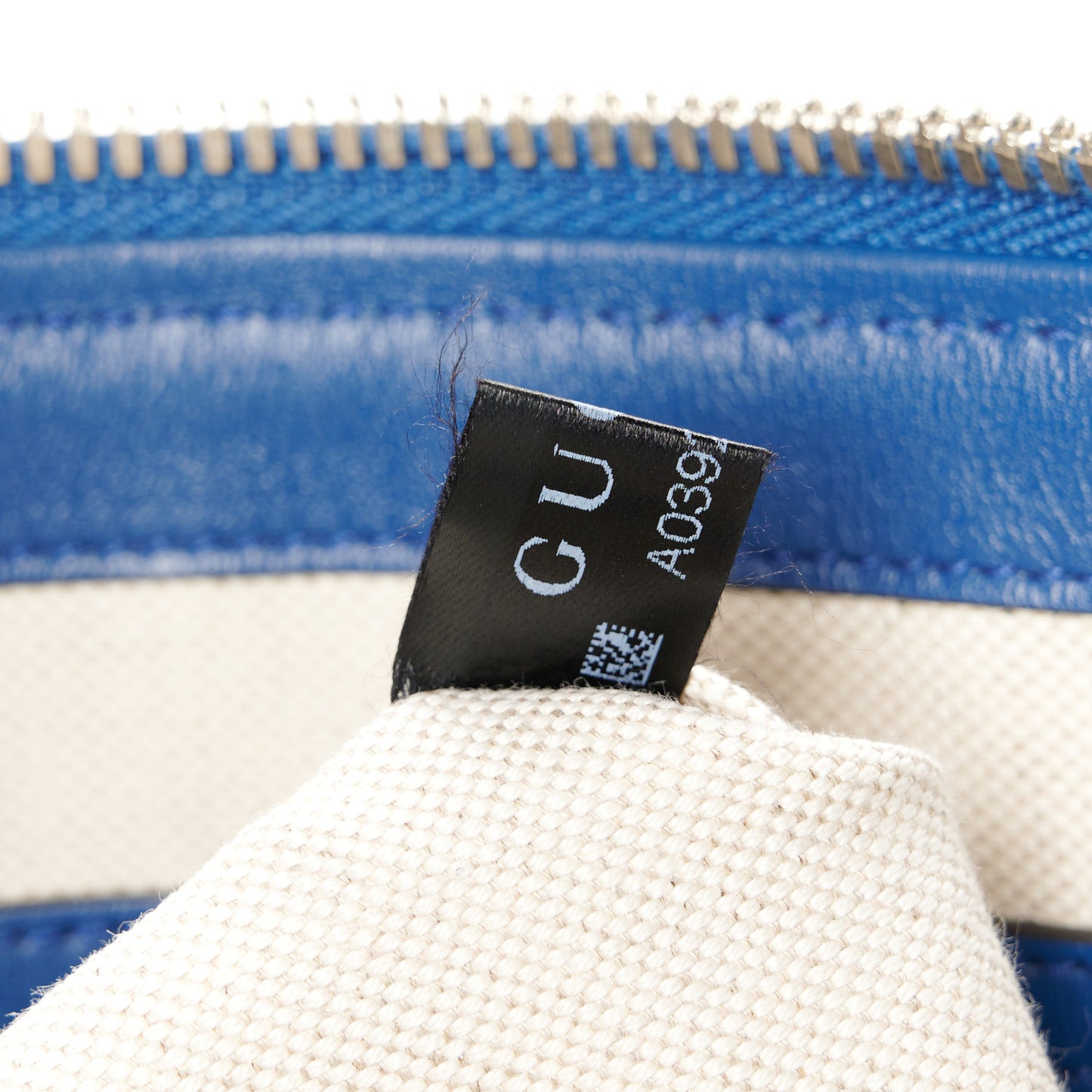 Calfskin GG Tennis Embossed Medium Wristlet Messenger Bag Intense Metal Blue