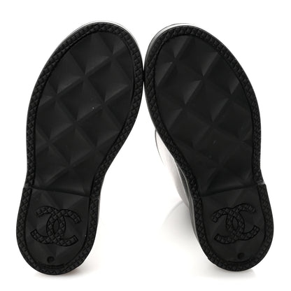 Chanel Caoutchouk CC High Boots 38 Black 6 of 9