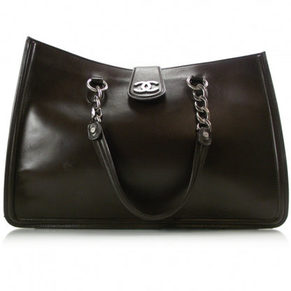 Chanel Calfskin Open Tote Chain Briefcase Bag 1 of 12