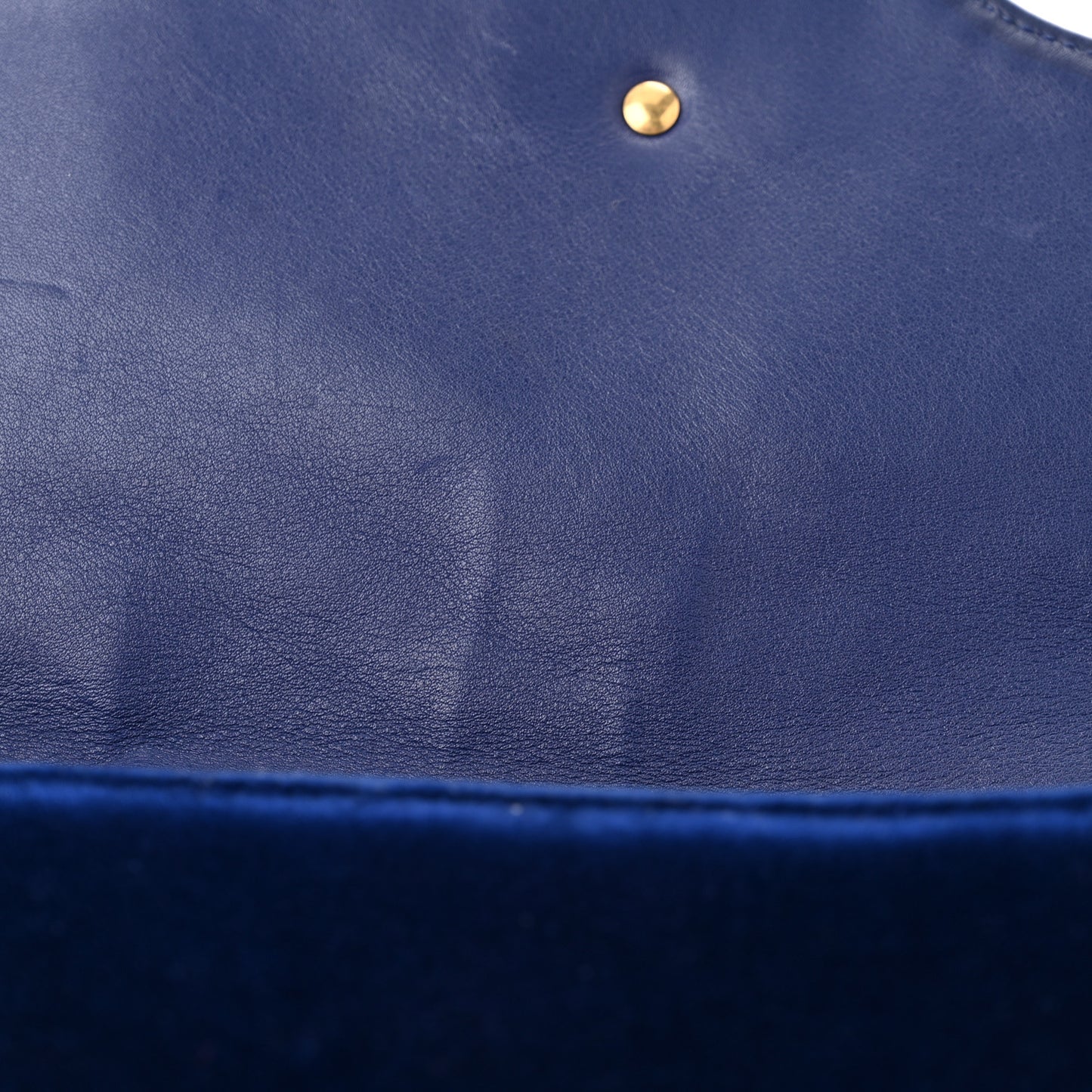 Velvet Matelasse Medium GG Marmont Shoulder Bag Cobalt Blue