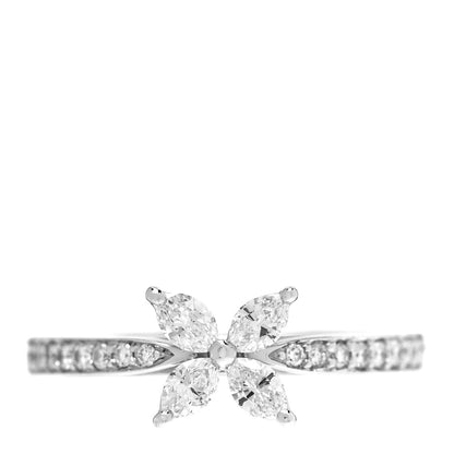 Tiffany Platinum Diamond .44ctw Victoria Ring 54 7 1 of 6
