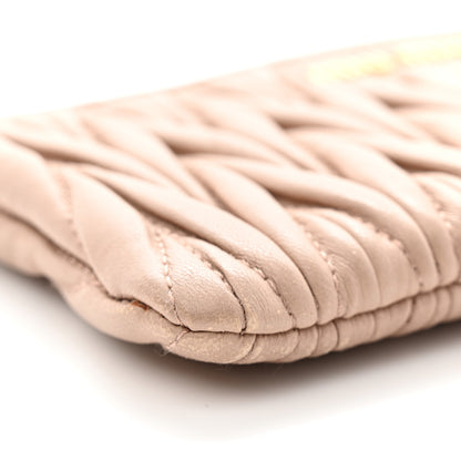 Miu Miu Nappa Matelasse Wristlet Cammeo 12 of 18