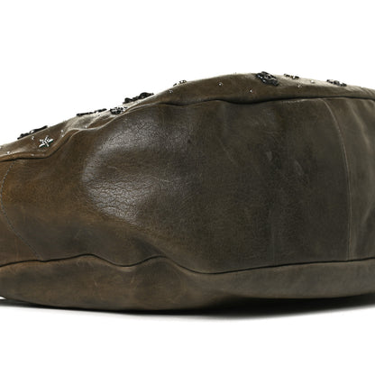 Jimmy Choo Calfskin Studded Sky Hobo Dark Green 9 of 16