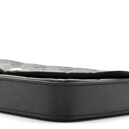 Louis Vuitton Empreinte Pochette Felicie Chain Wallet Black 11 of 13