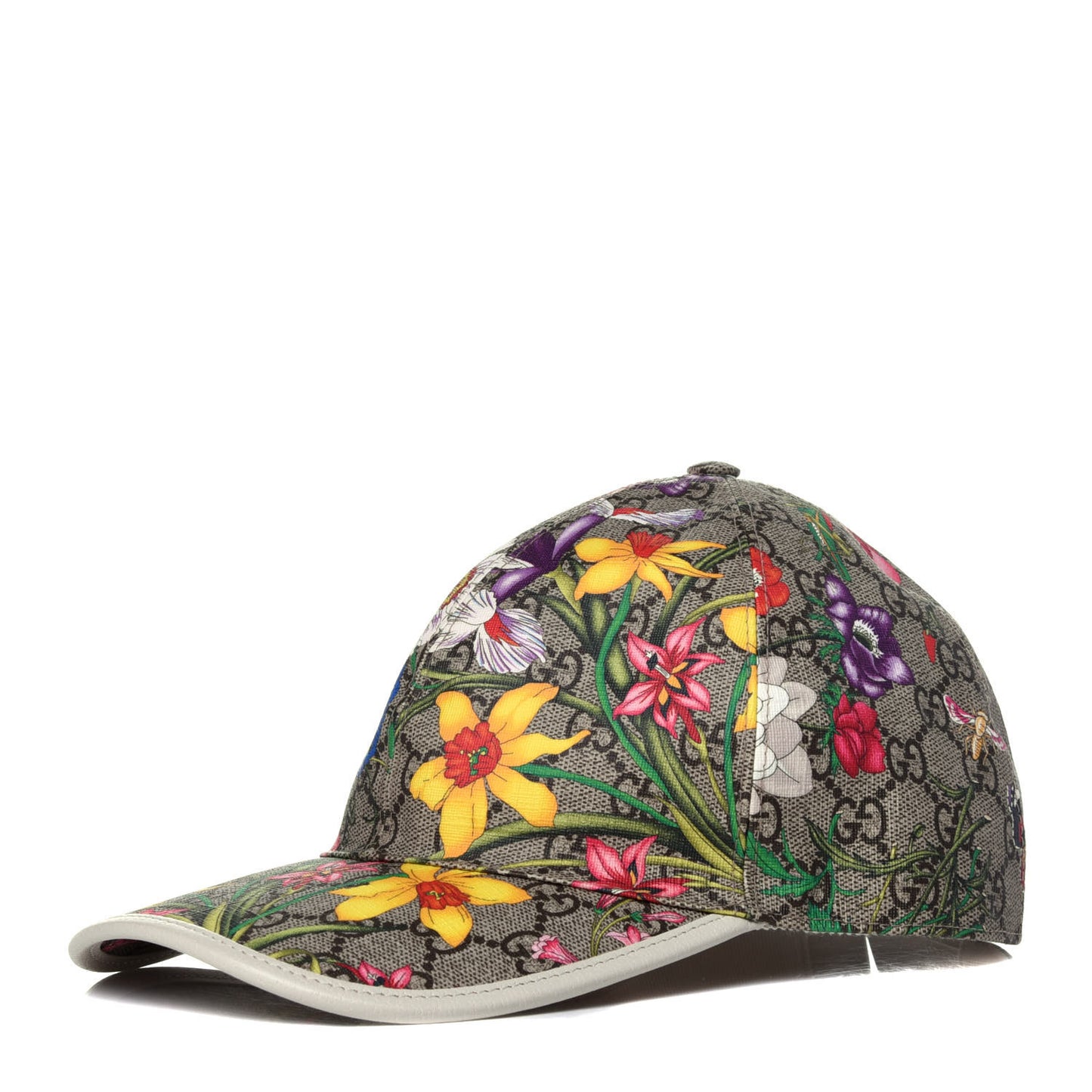 GG Supreme Flora Claudia Baseball Hat 56 S White
