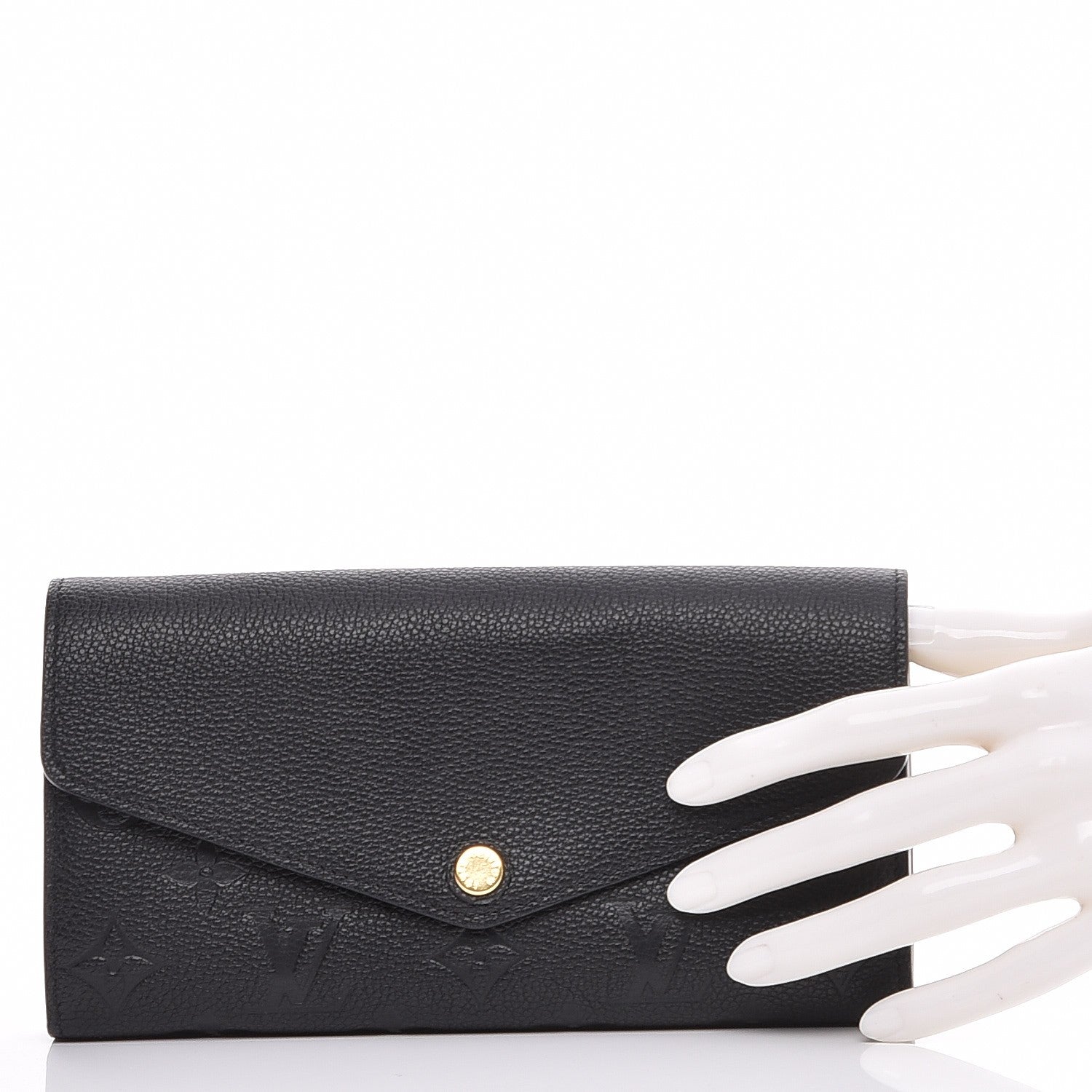 Louis Vuitton Empreinte Sarah Wallet NM Black 2 of 8