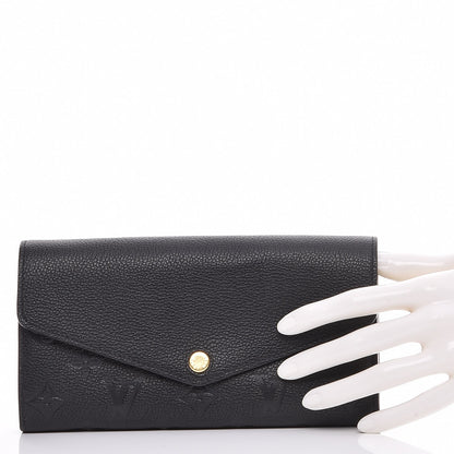 Louis Vuitton Empreinte Sarah Wallet NM Black 2 of 8