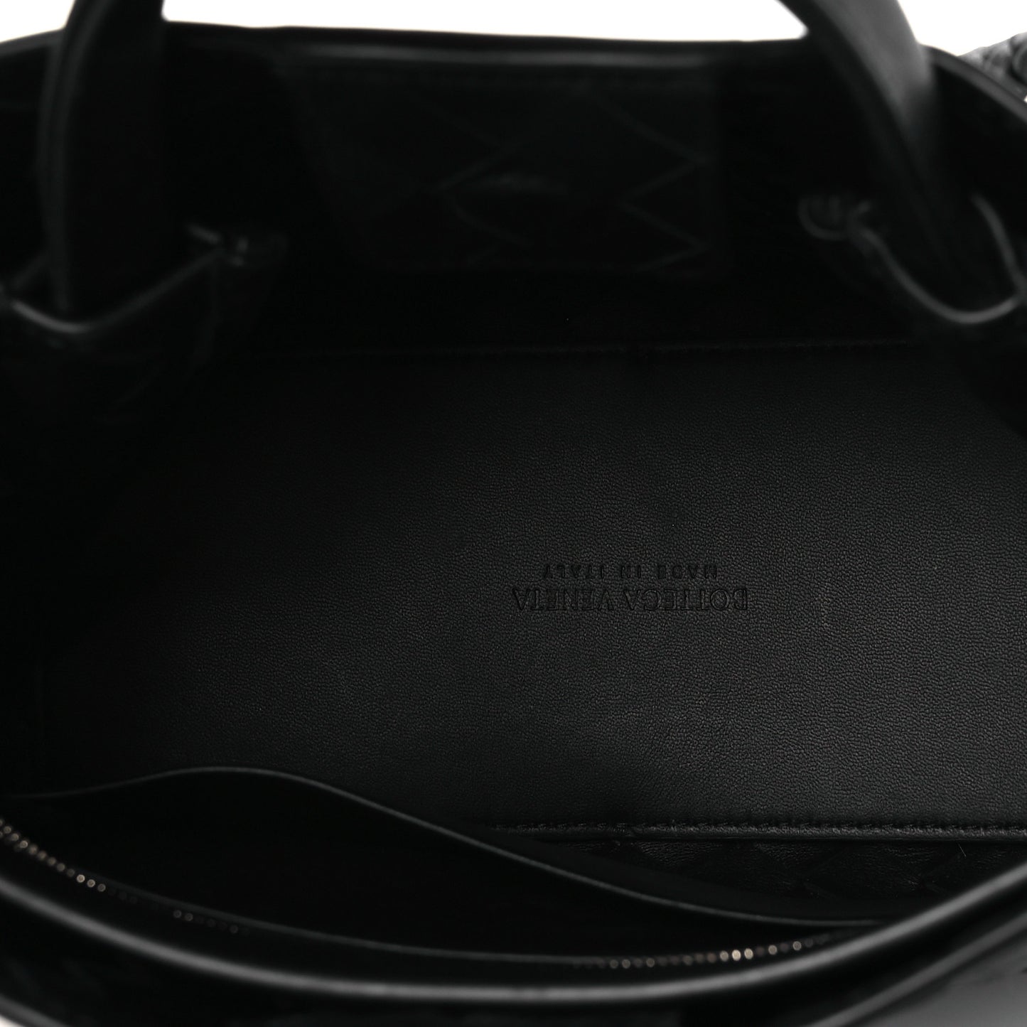 Nappa Intrecciato Mini Andiamo Shoulder Bag Black Black