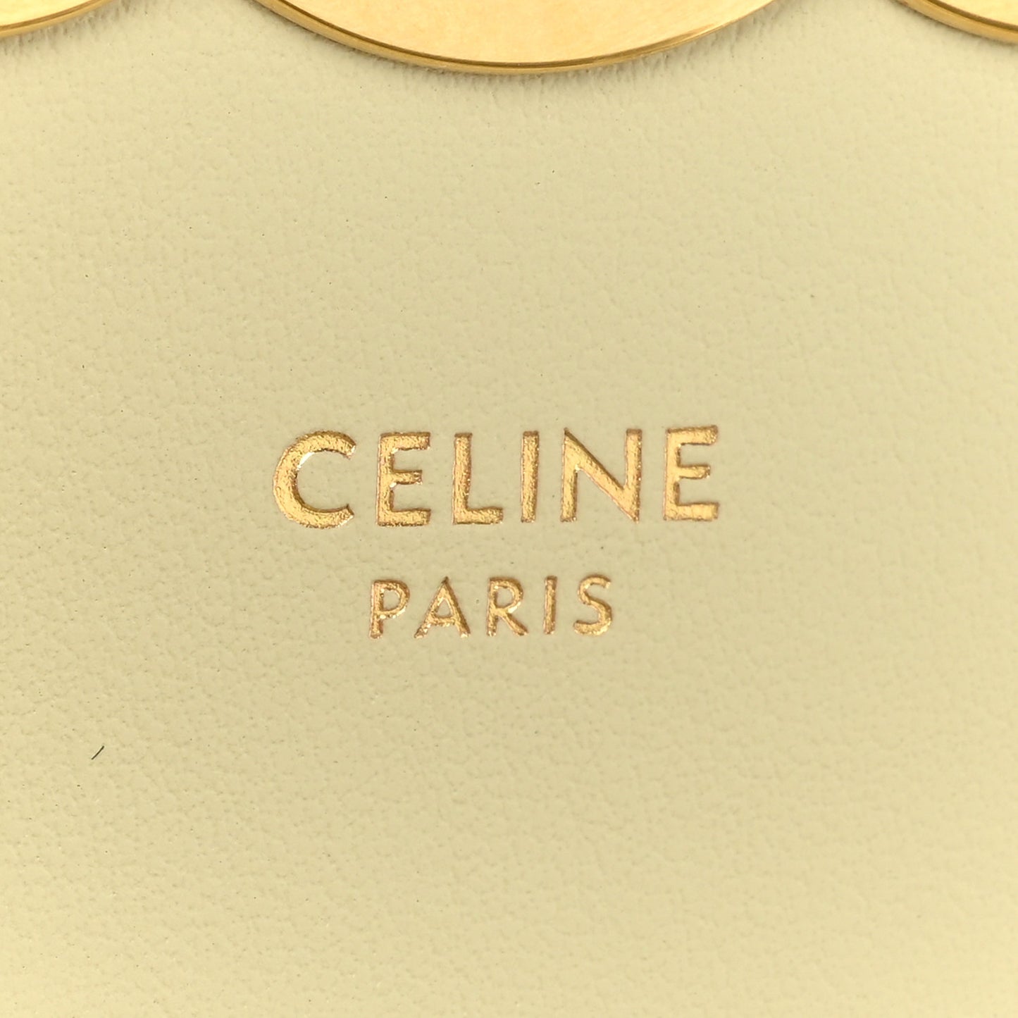 Shiny Calfskin Mini Triomphe Almond Green