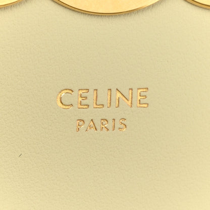 Celine Shiny Calfskin Mini Triomphe Almond Green 6 of 10